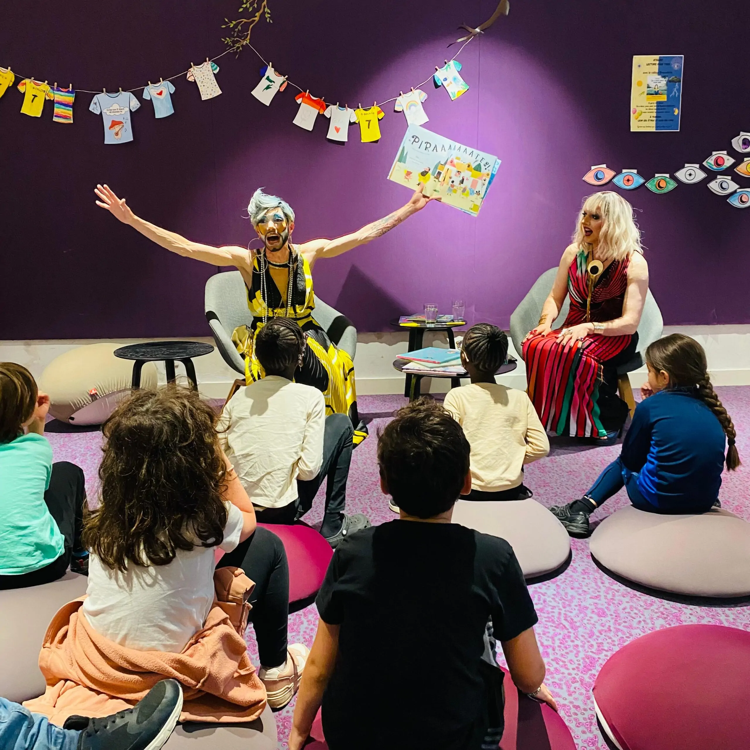 Lecture de contes drag à la Médiathèque Jean Ferrat