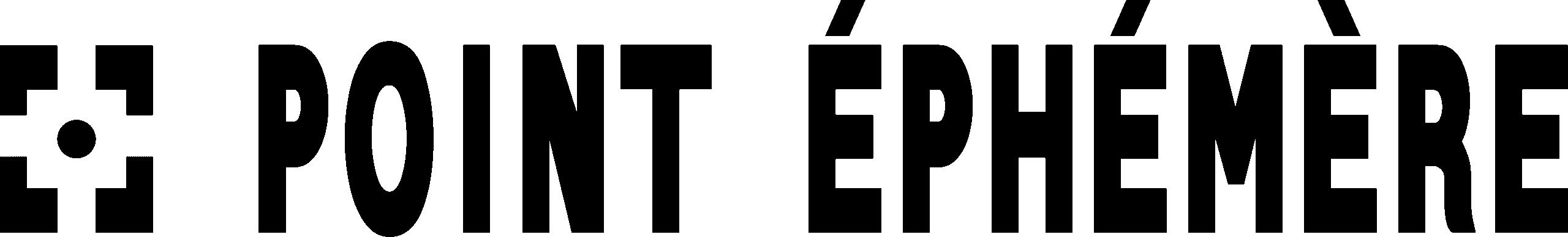 Logo Point Éphémère - partenaire artistique des Paillettes